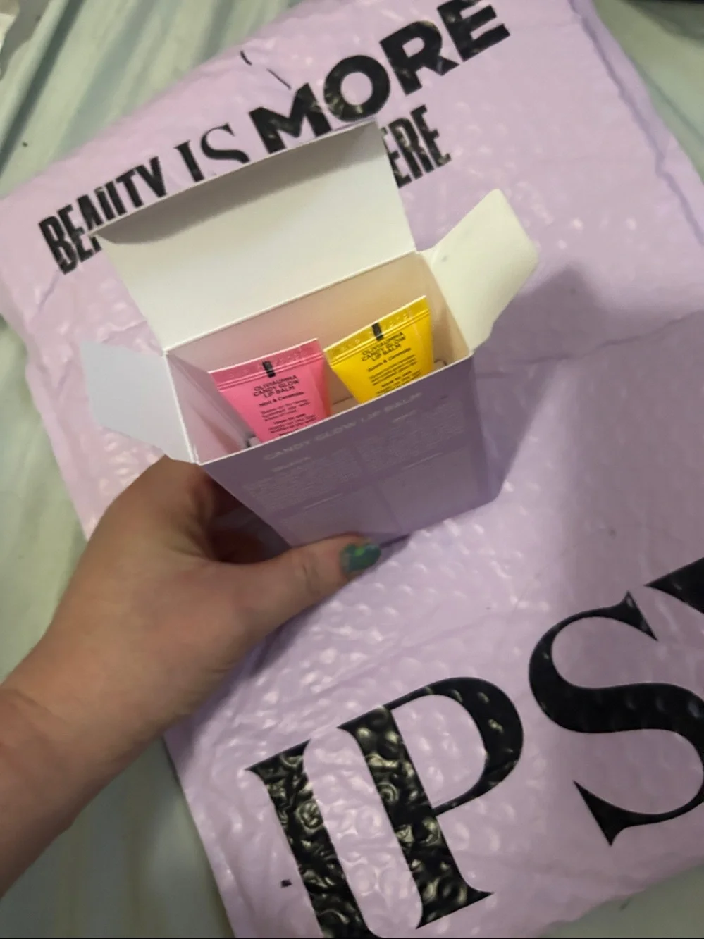 Olivia Umma Candy Glow Lip Balm Duo - Pink & Yellow